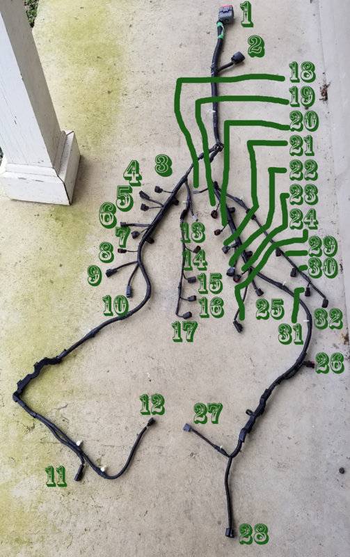 2005 Lincoln LS V8 Top Engine Wire Harness.jpg