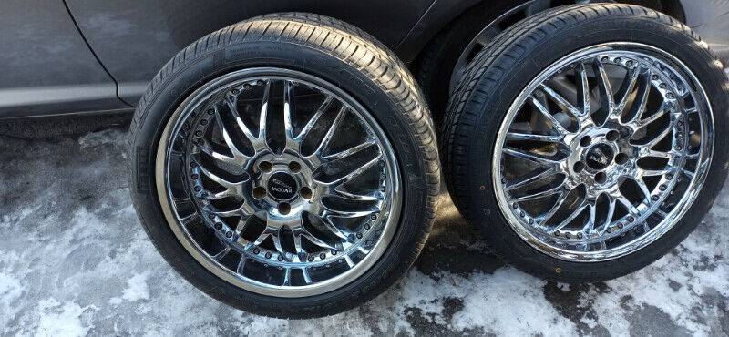 Deep dish 19 inch staggered chrome wheels.jpg