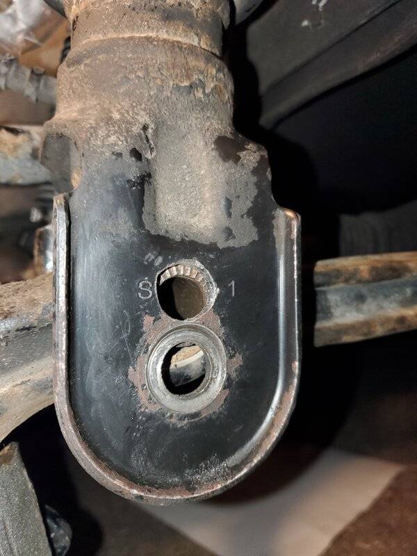 Driver strut lowering mount drill out photo 1 --20200911_212008.jpg