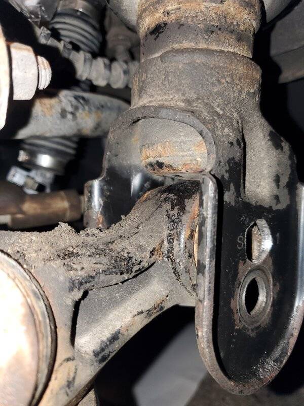 Driver strut lowering mount drill out photo 2 --20200911_212008.jpg