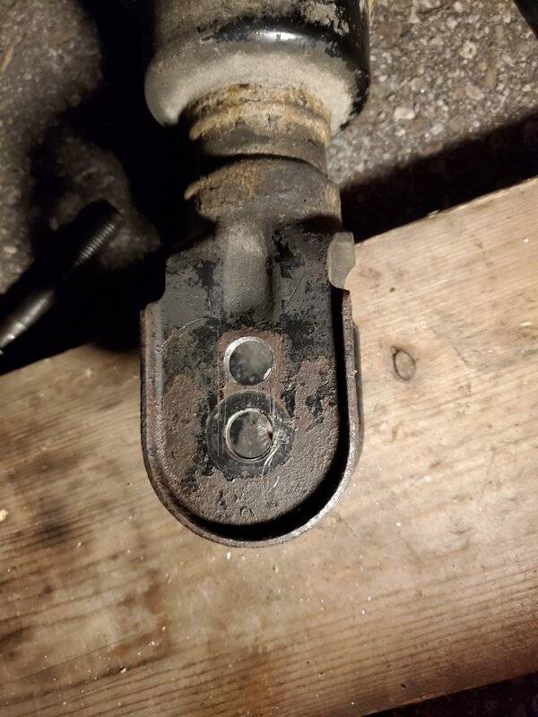 Driver strut lowering mount drill out photo 3 --20200911_212008.jpg