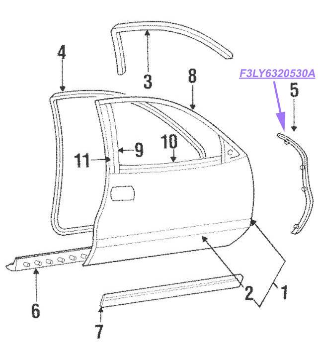 F3LY632053A RH Weatherstrip Fr of Dr.jpg