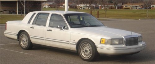 1993 lincoln town car (stock photo) not mine